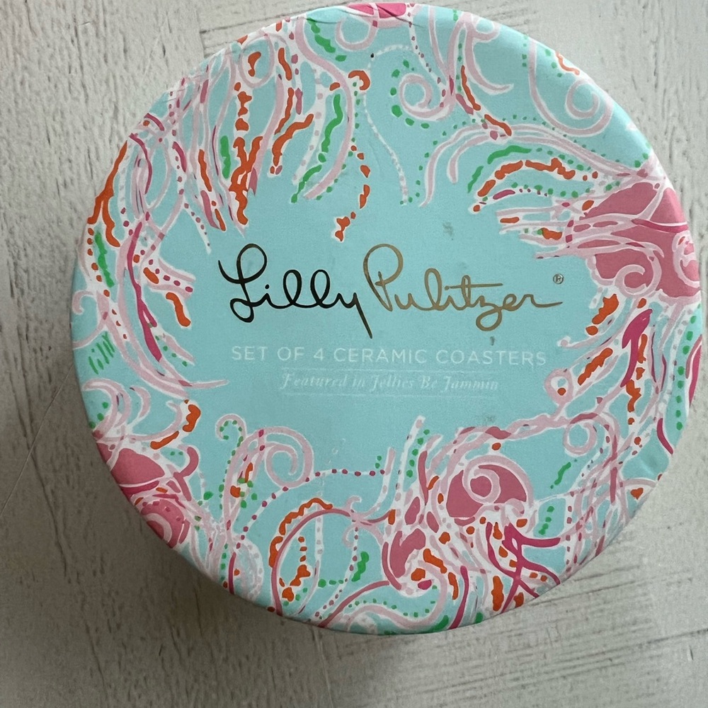 Lilly Pulitzer Multicolor Ceramic Coasters